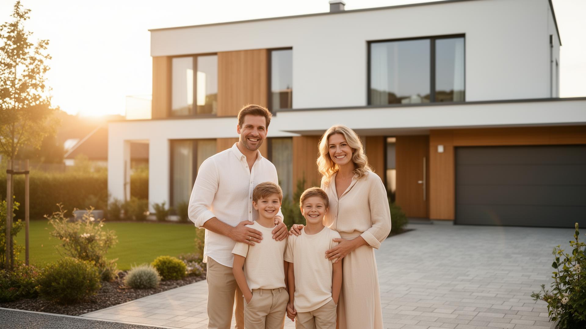 Familie zuhause – Elite Immobilienwelt